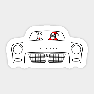 Triumph Herald classic British car Christmas special edition (no text) Sticker